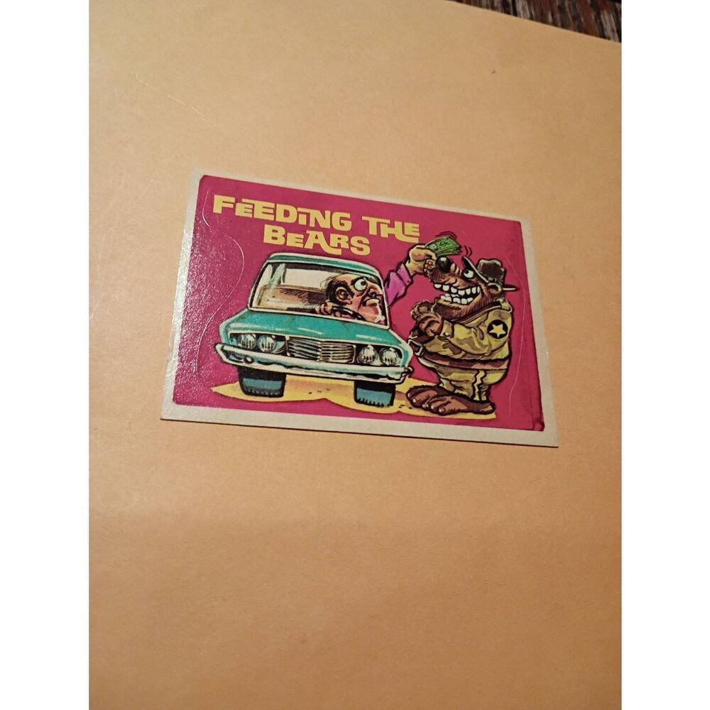 Vintage 1978 Donruss CB Convoy Sticker Trading Card CB  Feeding the Bears